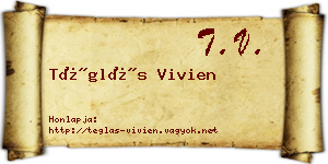 Téglás Vivien névjegykártya